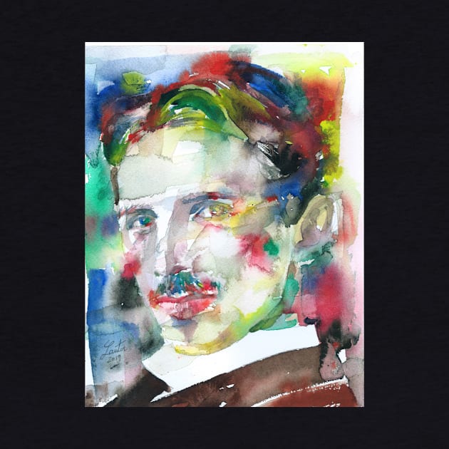 NIKOLA TESLA watercolor portrait .4 by lautir